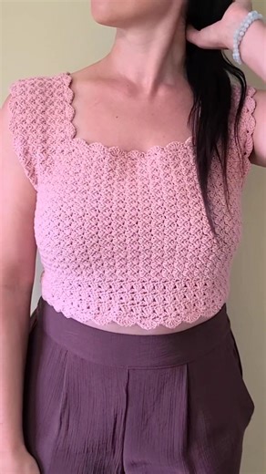 6.9K views · 102 reactions | Malvina Crochet Crop Top #easypattern #crochetcroptop #crochetfreepattern #crochettutorial #beginnercrochet | Yelena Style Crochet | Facebook