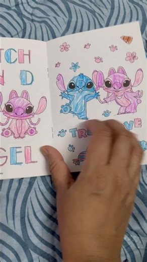 Stitch and Angel Coloring Book
