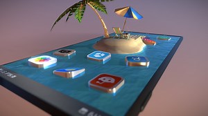 App Island - Download Free 3D model by nickheitzman