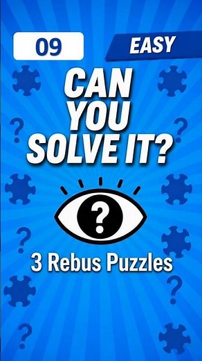 Say What You See #09 – Easy | Rebus Puzzle Challenge