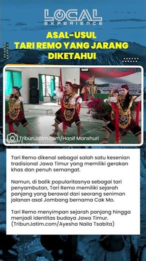 Sejarah Tari Remo Berawal dari Reyoge Cak Mo di Jombang
