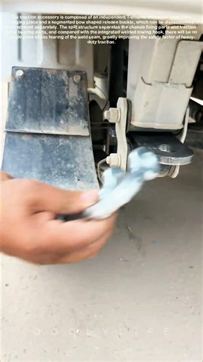 Universal Chassis Tow Hook Modification Process, Split Bracket Fits All Truck Frames