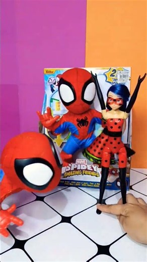 very cool transforming Miraculous Dolls & Marvel spidey Amazing friends