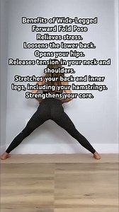 Benefits of forward fold yoga pose #shortsvideo #viral #yoga #stretching #folding #legday
