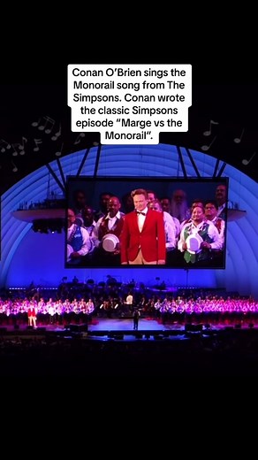 Conan O’Brien Sings Monorail at Simpsons Live Concert