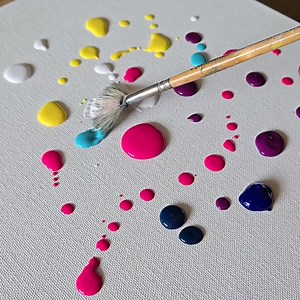 Textured Abstract Painting Using Hair Dryer 🤩🤩 #acrylicpainting #abstractpainting #canvaspainting #painting #easyart #satisfying #relaxing #fluidacrylicpainting #texturedpainting | Suraj fine arts