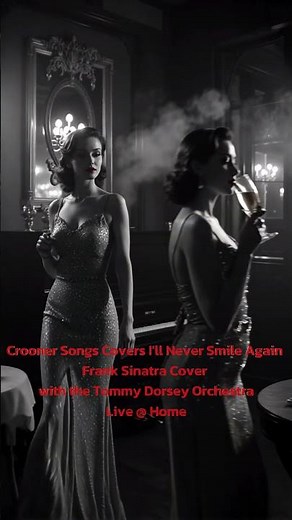 Crooner Songs I'll Never Smile Again Frank Sinatra Cover with Tommy Dorsey Orchestra Live #shorts2
