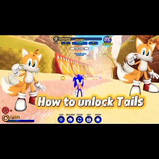 How to unlock Tails Sonic speed simulator re-ran