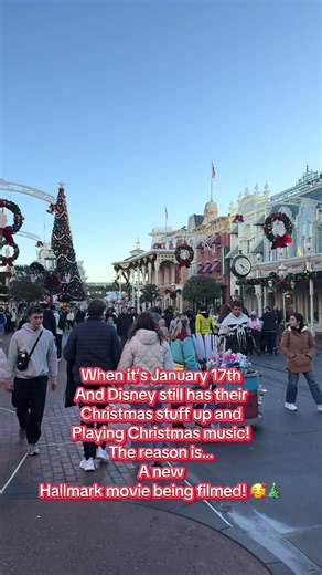 & it’s not going away until February 🤯 #christmas #disney #disneyworld #hallmarkmovie #christmasatdisney