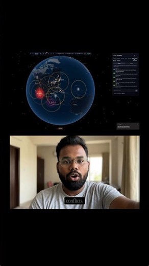 Live 3D news globe 🤯 #openai #chatgpt #vscode
