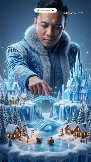 Inside the Most Insane Frozen Ice Castle Diorama Ever Built #shots #dioramacraft #miniature