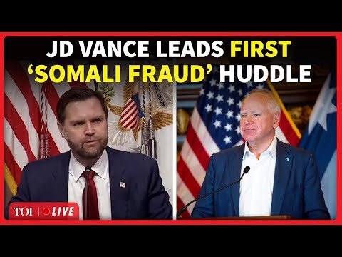 JD Vance Vs Gov Walz On Somali Fraud; 1st Huddle of Anti-Fraud Panel In White House