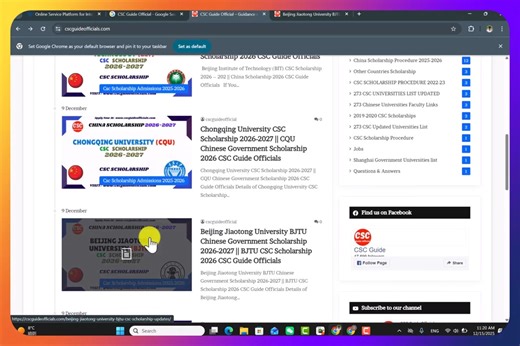 Beijing Jiaotong University BJTU CSC Scholarship 2026-2027 || China Scholarship 2026-2027 | CSC Guide