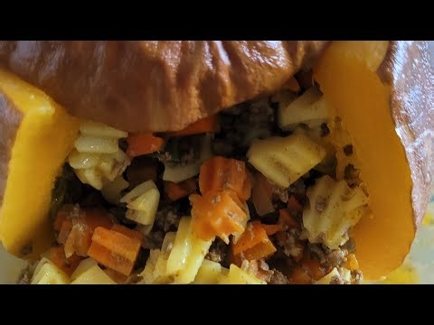 Stuffed Pumpkin — a delicious and cozy autumn dish. 🎃🍂