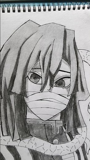 #shorts #demonslayer how to draw obanai iguro step by step
