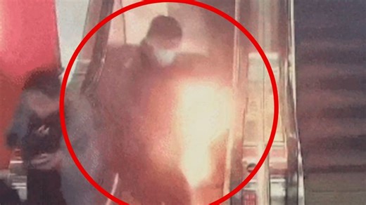 Horrifying moment power bank catches on fire in man's pocket