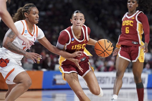 USC's Jazzy Davidson makes NCAA Tournament history vs. Clemson