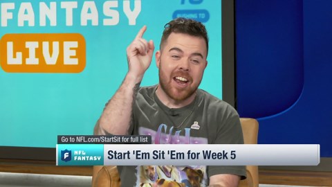 Week 5's Start 'Em Sit 'Em for QBs and TE 'NFL Fantasy Live'