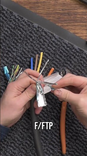 Dissecting a CAT6A Cable: What's Inside & Why! 👀 #electricianlife #tips