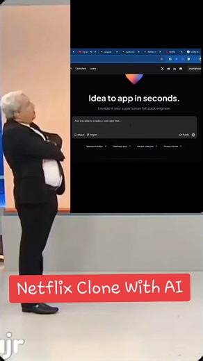 Netflix Clone with Lovable #LovableDev #AIBuilder #NoCodeTool #CodeWithAI #TechTok #NoCode #AppDevelopment #StartupTips #AIRevolution #LovableDev #BuildInPublic #NonTechnicalFounder