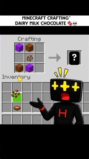 minecraft Crafting" Dairy Milk🍫 in Minecraft! 💀"