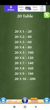 #Learn Math#Basics#Learn Tables#table of 20#Listen everyday#Like#Share#subscribemychannel