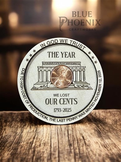 2025 Penny Magnet SVG• Year We Lost Our Cents • Historical Ornament • Collector Gift • SVG Digital File - Etsy
