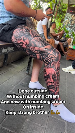 9.4K views · 66 reactions | After 6 hours full outside without numbing cream and now put numbing cream the full inside Keep strong bro | Jail Bali | Facebook