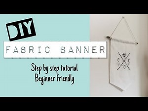 Your walls will THANK you! DIY Banner Sewing Tutorial