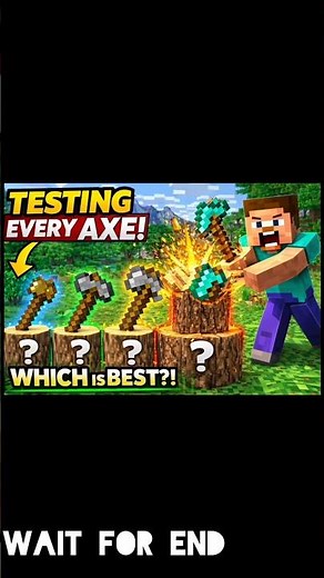 “Testing EVERY Axe 🪓 – Which One Breaks Wood the FASTEST?” #like #subscribe
