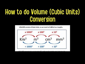 How to Do Volume (Cubic Units) Conversion