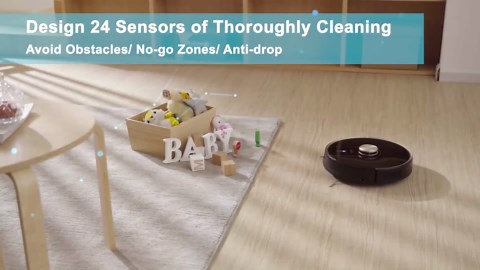 V980Plus Robot Vacuum Cleaner and Mop Combo with LIDAR Mapping Technology - 2700Pa Strong Suction Slim Design Self-Charging 5200mAh Robotic Vacuums Ideal for Pet Hair Hard Floor Carpets