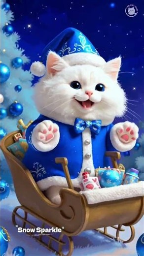 Christmas #wintercat #shorts #cute #cat #catshorts #cuteanimals #catvideos #christmas #meow #snowcat