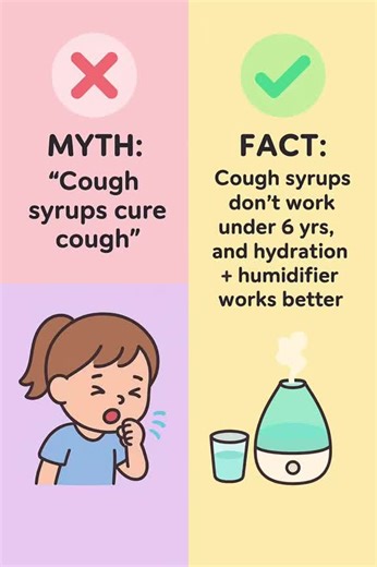 Busting the biggest myth about cough. Please don't ask me to write a cough syrup in my OPD🫸🏻🙏🏻#DrTinyHumans #bustingmyths