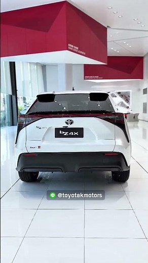 White color scheme, but with a dark feel. The bZ4X is a sporty EV. #bz4x #electricvehicle #electr...