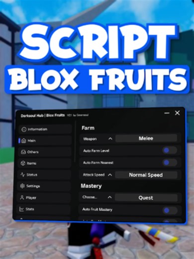 🍎 Blox Fruits Script (2026) NO KEY | Auto Farm, Auto Cdk, Sea Event, Farm Mastery! #roblox #robloxfyp #fyp #bloxfruits #bloxfruit