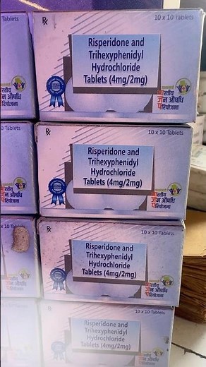 Risperidone and trihexyphenidyl hydrochloride 4/2mg tablet