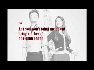 Glee - Defying gravity - karaoke (sing with Kurt)