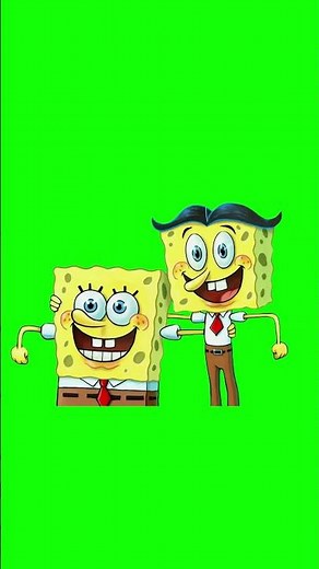 SpongeBob "THERE'S TWO OF THEM?!" meme - Green Screen