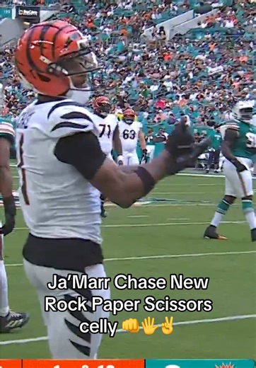 Ja'Marr Chase's Rock Paper Scissors Celebration