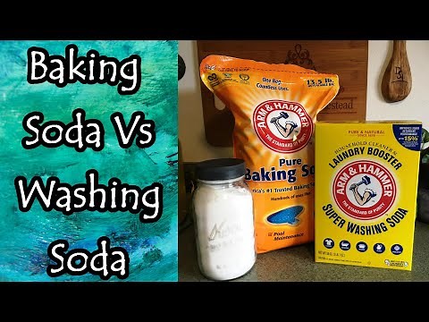 Differences Between Baking Soda and Washing Soda