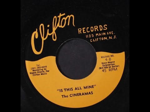 The Cineramas - Is This All Mine 73 (Recorded Around 1959-60)