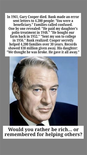 Gary Cooper Died… Then the Bank Revealed His $38 Million Secret