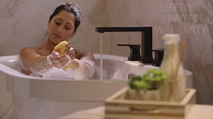 Delta Velum 2-Handle Deck Mount Roman Tub Faucet Trim Kit in Matte Black (Valve Not Included) T2739-BL