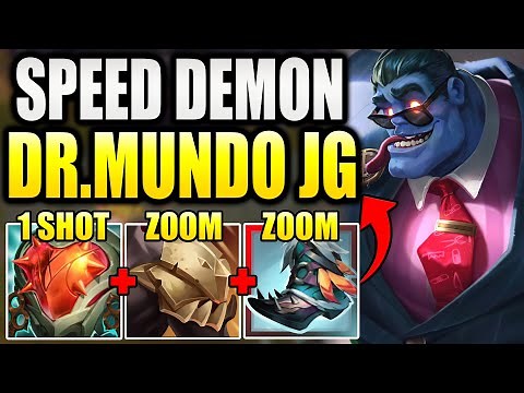 THIS NEW KOREAN BUILD SETUP MAKES DR MUNDO JUNGLE A SPEED DEMON!