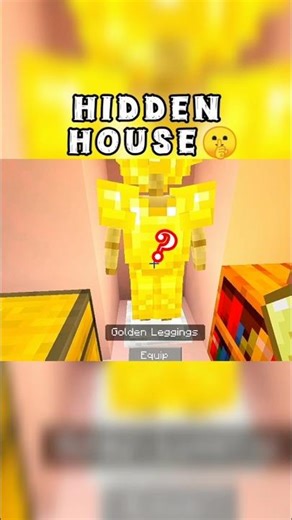 Minecraft Hidden House 👀| #minecraft