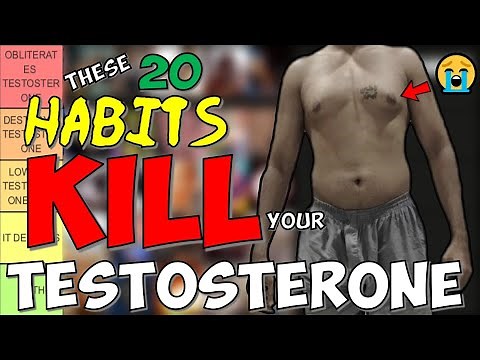 20 Habits PROVEN To KILL Testosterone (Science Based Tier List with 70 Studies)