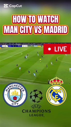 🚨 Manchester City vs Real Madrid is LIVE right now and it's INSANE! ⚽🔥 Champions League 2nd Leg — Real Madrid leads 3-0 on aggregate! Can City pull off the IMPOSSIBLE comeback?! Watch LIVE on our site! Link in bio 👆 #ManCityVsRealMadrid #RealMadrid #ManchesterCity #UCL #ChampionsLeague #ChampionsLeagueLive #HalaMadrid #MCFC #UCL2026 #FootballLive #SoccerLive #WatchUCL #Comeback #UCLNight #FootballFans #FYP #ForYou #WatchLive #StreamingNow #LinkInBio