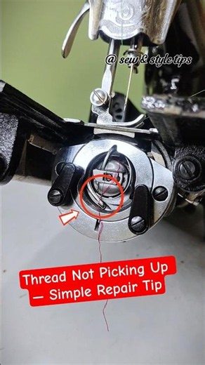 Bobbin Thread Not Picking Up — Simple Repair Tip #sewingmachinerepair #silaimachine #fixityourself