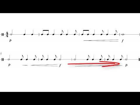Basic Dynamics: Piano, Forte, Crescendo and Decrescendo - Animated Rhythm Lesson
